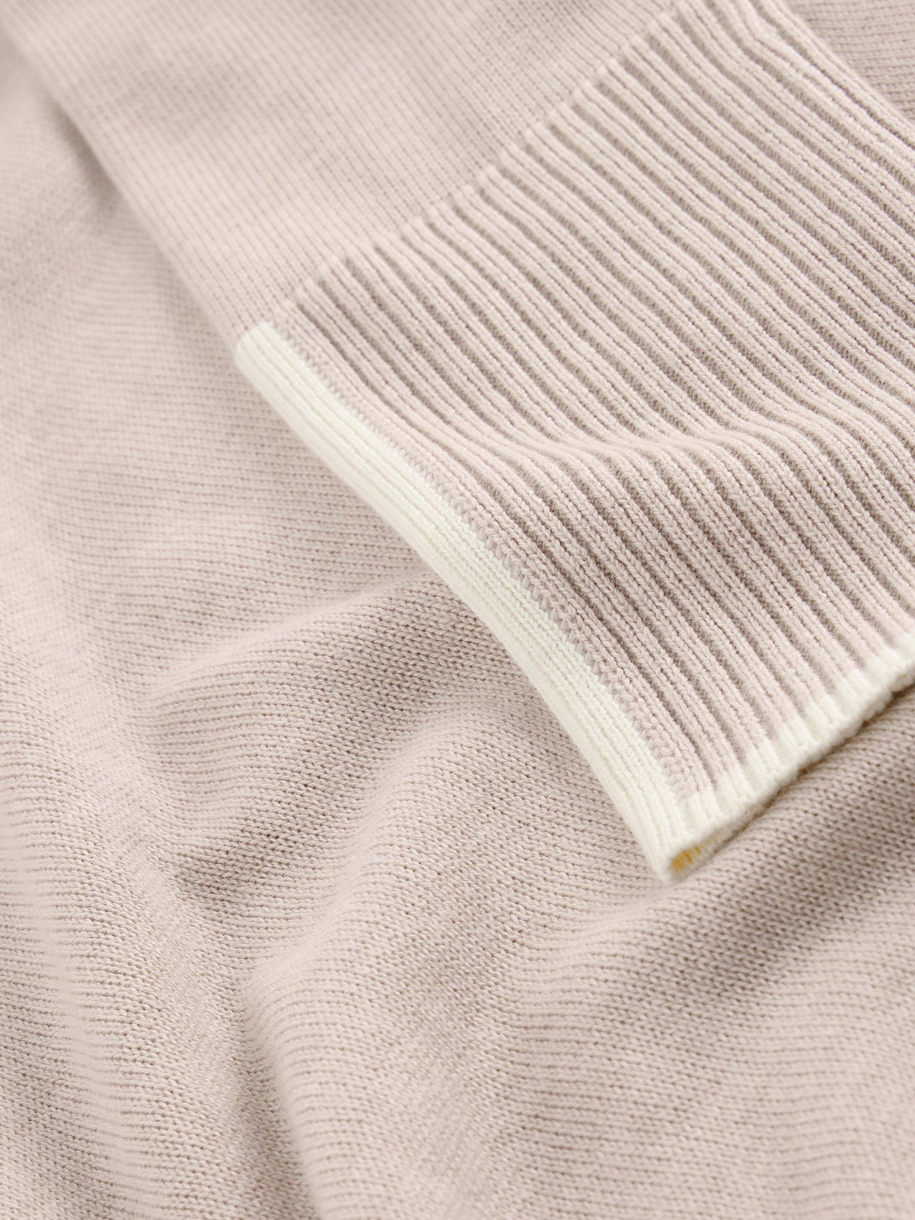 Product image 6 of 6, which shows White Stuff Olive Organic Cotton Blend Round Neck Jumper, Taupe, 6