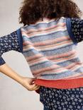 White Stuff Tara Organic Cotton Striped Sleeveless Jumper