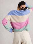 White Stuff Victoria Block Stripe Jumper, Natural/Multi