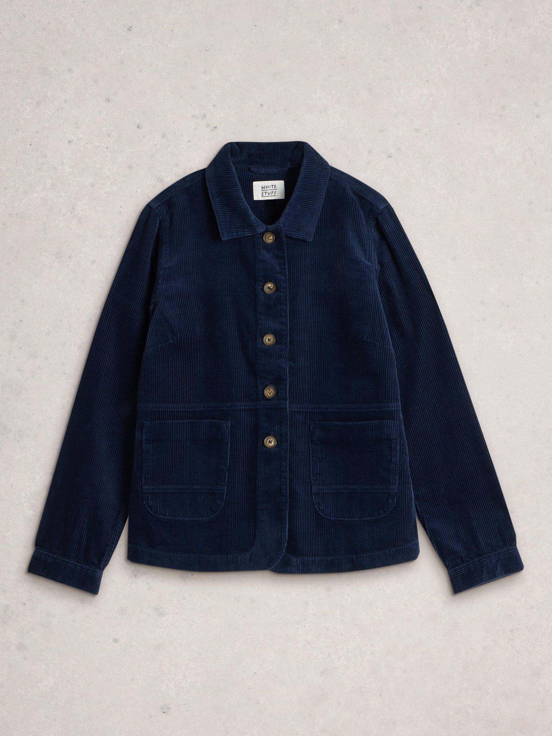 Product image 5 of 6, which shows White Stuff Carrie Corduroy Jacket, Dark Navy, 6