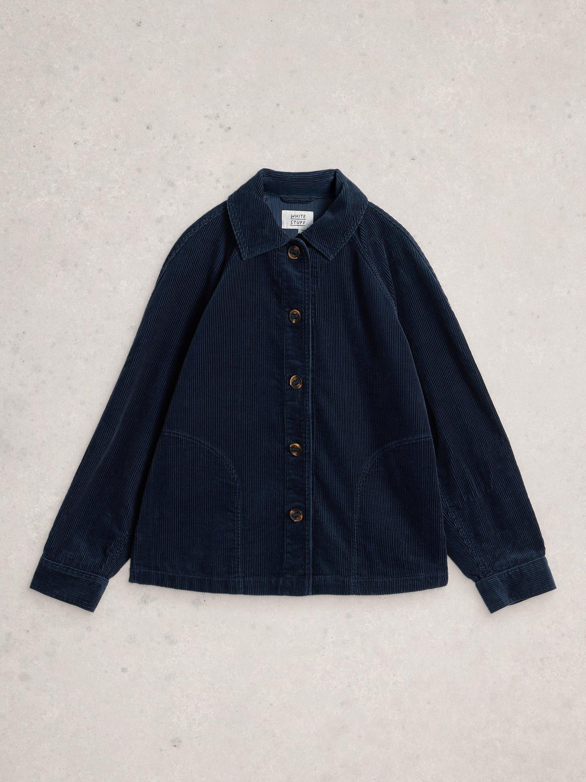 Product image 5 of 6, which shows White Stuff Eden Corduroy Jacket, Dark Navy, 6