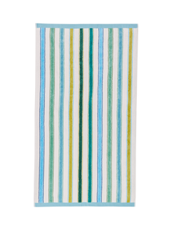 Land & Shore Barrow Stripe Towels, Green