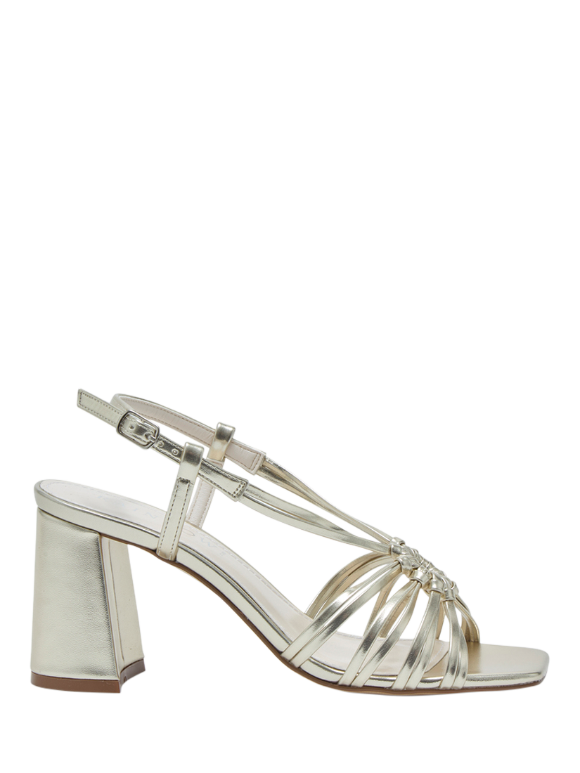 Product image 1 of 4, which shows Rainbow Club Calista Strappy Sandals, Champagne Metallic, 3S