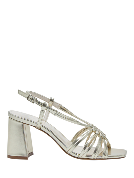 Rainbow Club Calista Strappy Sandals, Champagne Metallic