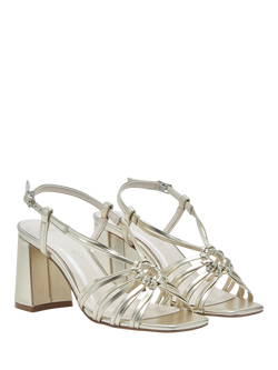 Rainbow Club Calista Strappy Sandals - view 2, Champagne Metallic
