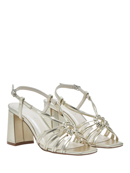 Rainbow Club Calista Strappy Sandals - view 2, Champagne Metallic