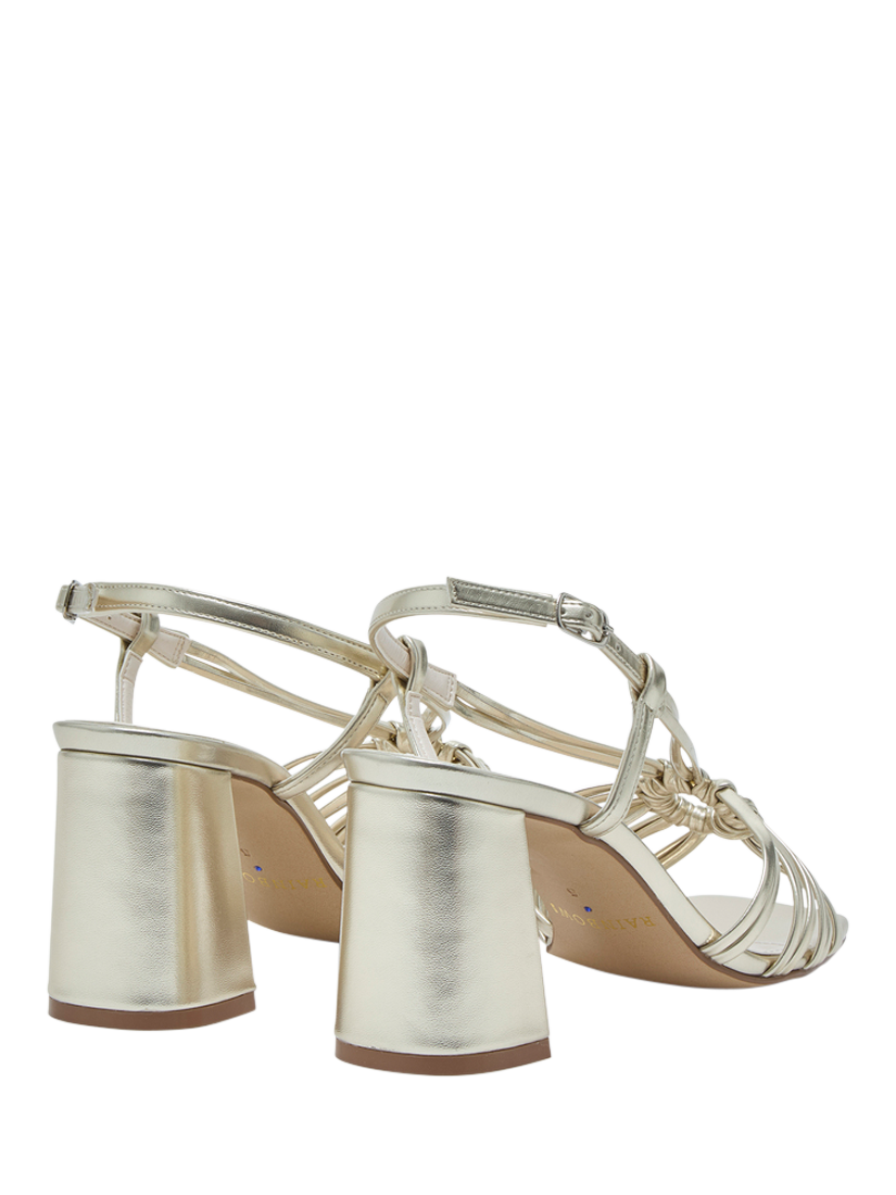 Product image 3 of 4, which shows Rainbow Club Calista Strappy Sandals, Champagne Metallic, 3S