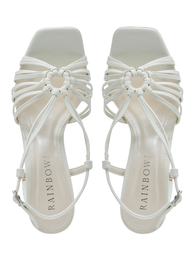 Product image 4 of 4, which shows Rainbow Club Calista Strappy Sandals, Cream, 3S
