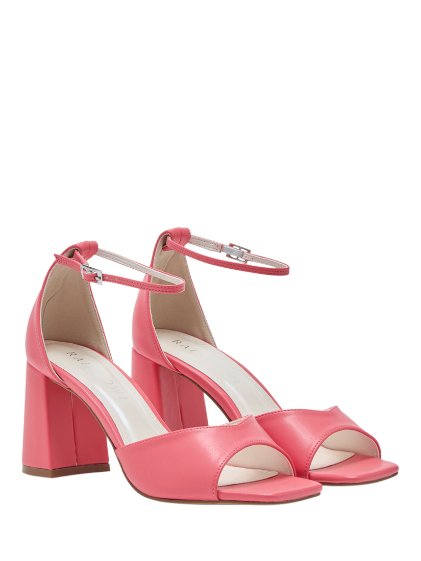 Product image 2 of 4, which shows Rainbow Club Solange Block Heel Sandals, Coral, 3S