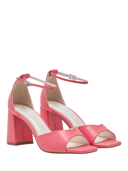 Rainbow Club Solange Block Heel Sandals, Coral - view 2, Coral