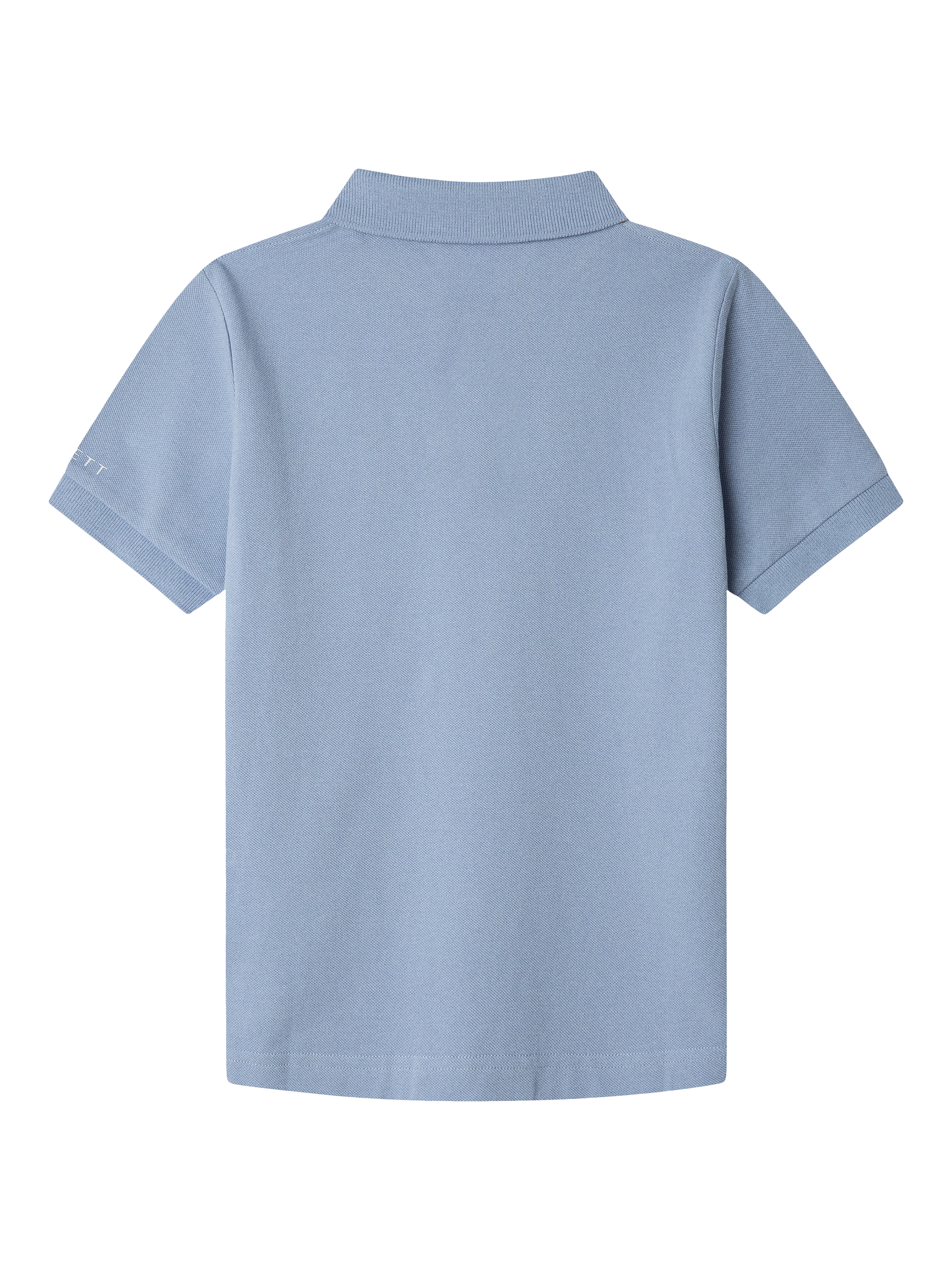 Product image 2 of 4, which shows Hackett London Kids' Cotton Slim Fit Polo Shirt, Spa Blue, 2 years