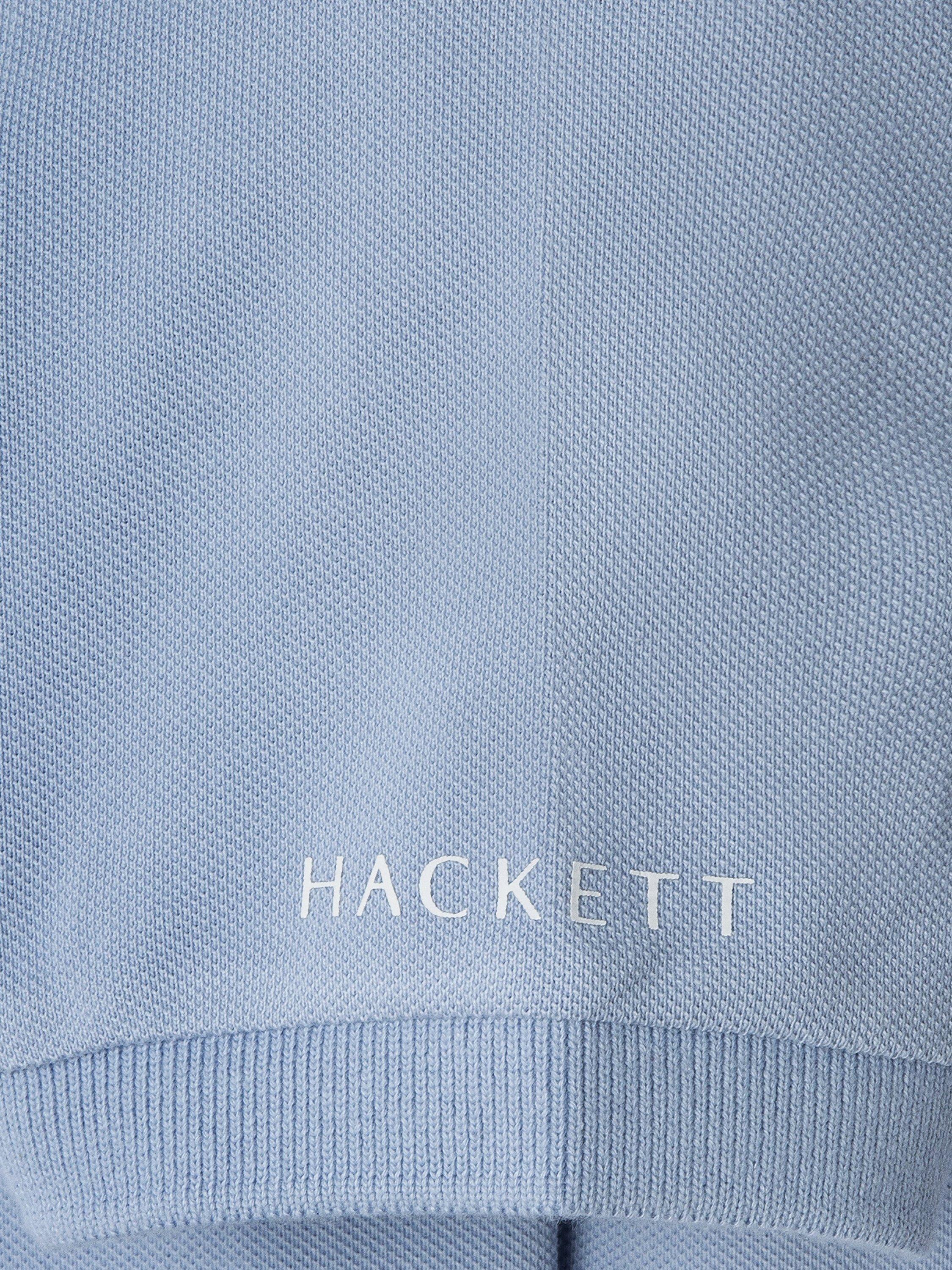 Product image 4 of 4, which shows Hackett London Kids' Cotton Slim Fit Polo Shirt, Spa Blue, 2 years