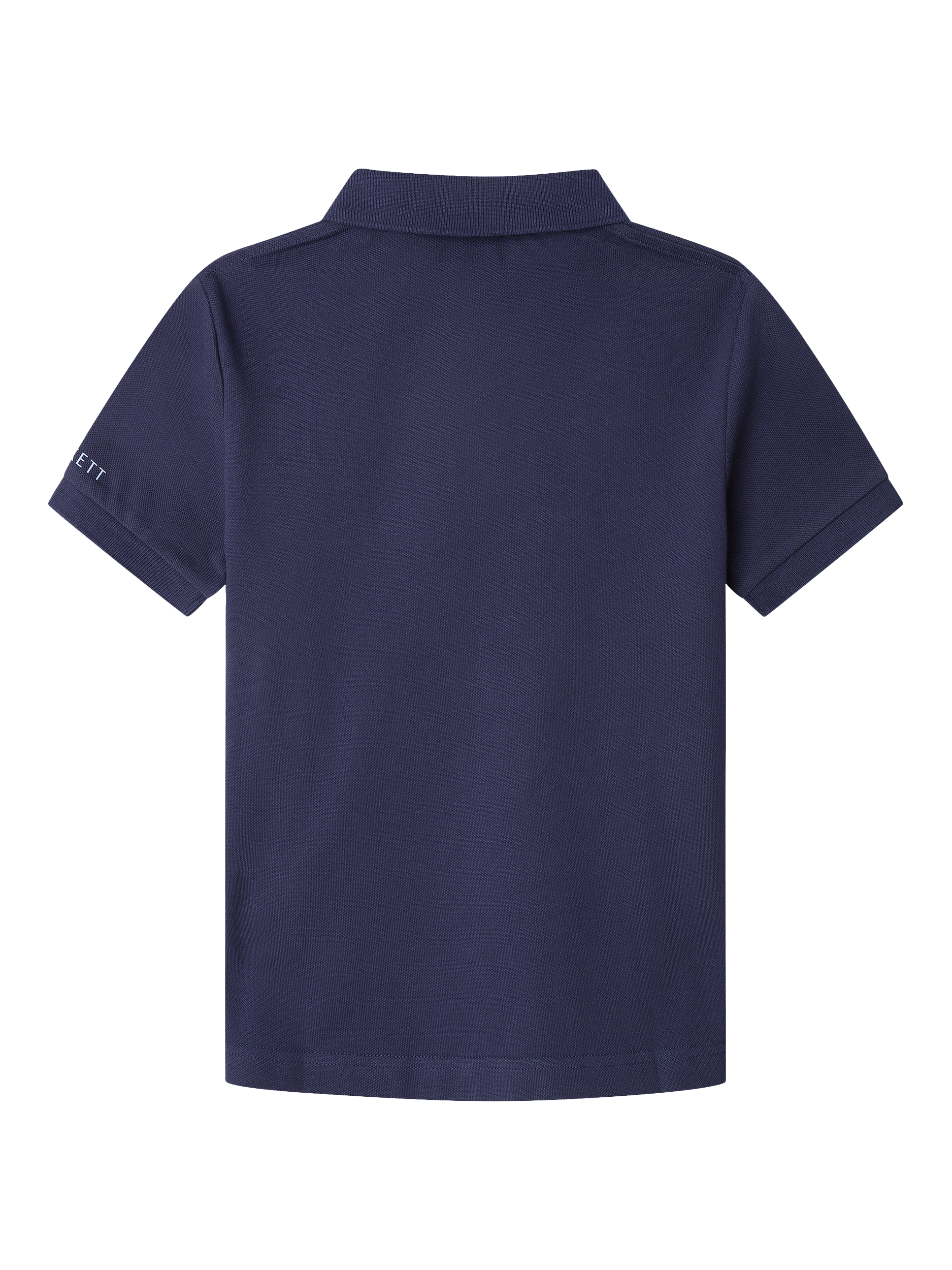 Product image 2 of 4, which shows Hackett London Kids' Cotton Slim Fit Polo Shirt, Ink Blue, 2 years