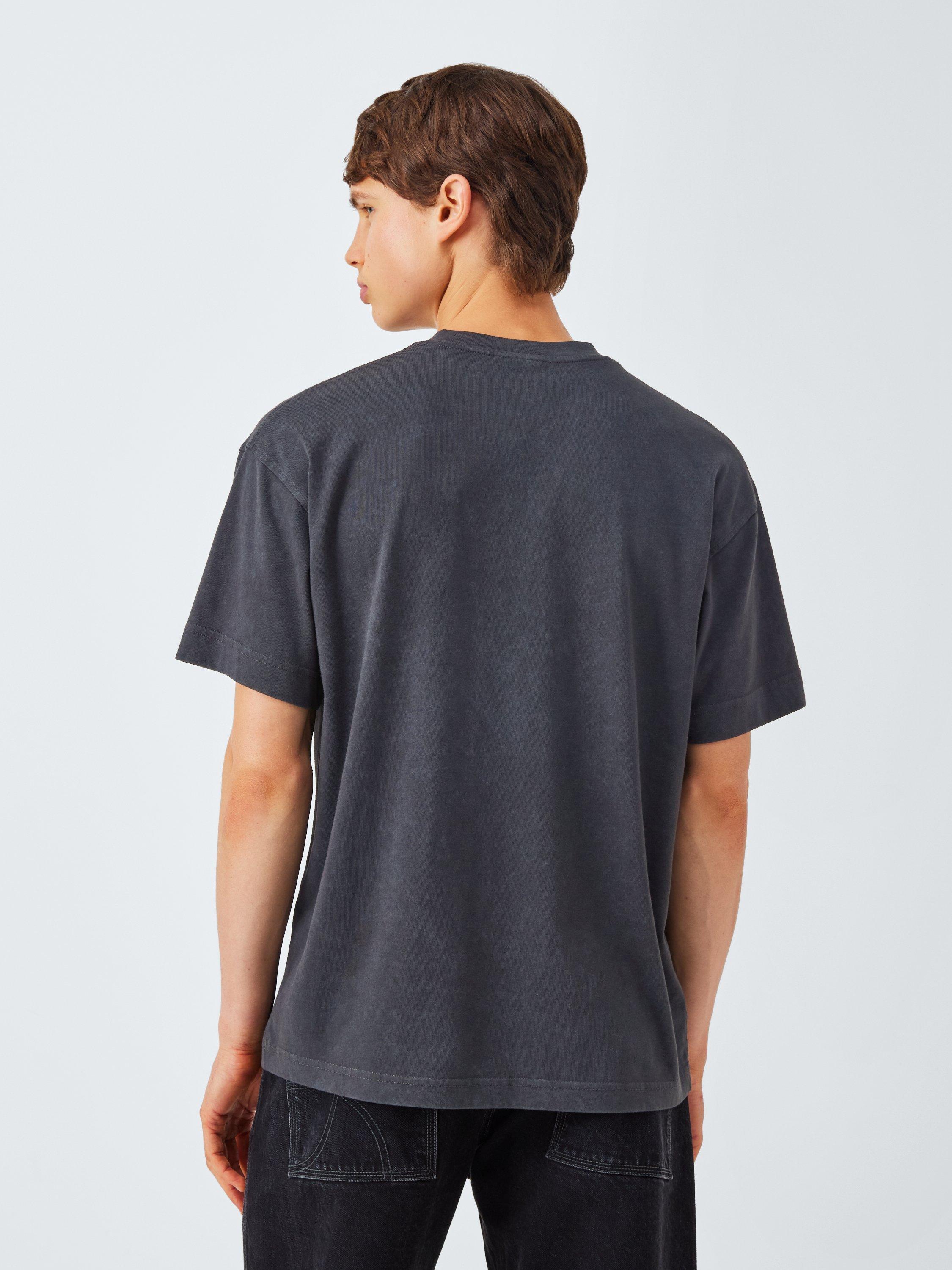 Product image 2 of 6, which shows Kin Garment Dyed Cotton T-Shirt, Meteorite, S