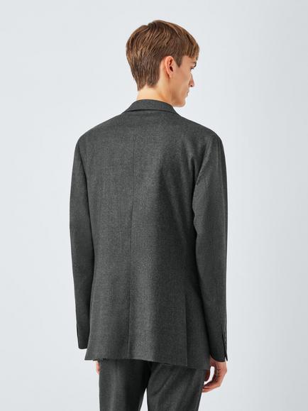 John Lewis J. Lewis The Flannel Suit Jacket - view 2, Grey Flannel