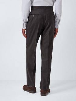 John Lewis J. Lewis The Flannel Suit Trousers - view 2, Brown Flannel