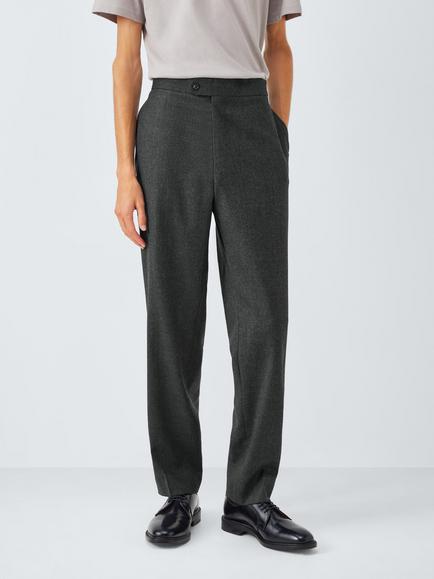 John Lewis J. Lewis The Flannel Suit Trousers, Grey Flannel