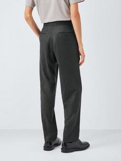 John Lewis J. Lewis The Flannel Suit Trousers - view 2, Grey Flannel