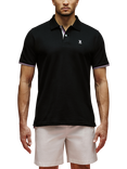 Psycho Bunny Archive Classic Bunny Pique Polo Shirt, Black