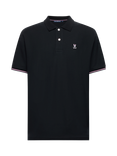 Psycho Bunny Archive Classic Bunny Pique Polo Shirt, Black
