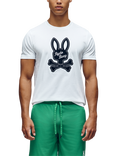 Psycho Bunny Derek Graphic Logo T-Shirt, White