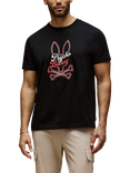 Psycho Bunny Garret Graphic Logo T-Shirt, Black/Multi