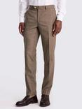Moss Slim Fit Slub Suit Trousers, Brown