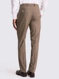 Moss Slim Fit Slub Suit Trousers, Brown