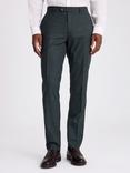 Moss Tailored Fit Puppytooth Suit Trousers, Green