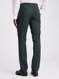 Moss Tailored Fit Puppytooth Suit Trousers, Green