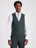 Moss Puppytooth Waistcoat, Green