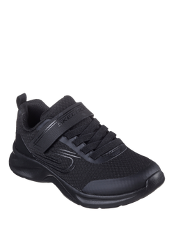 Skechers Kids' Dynamatic Swift Tread Lace Up Riptape School Shoes - view 2, Black