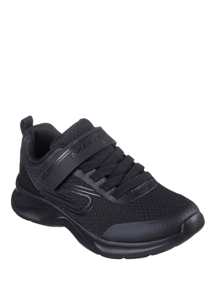 Skechers Kids' Dynamatic Swift Tread Lace Up Riptape School Shoes - view 2, Black