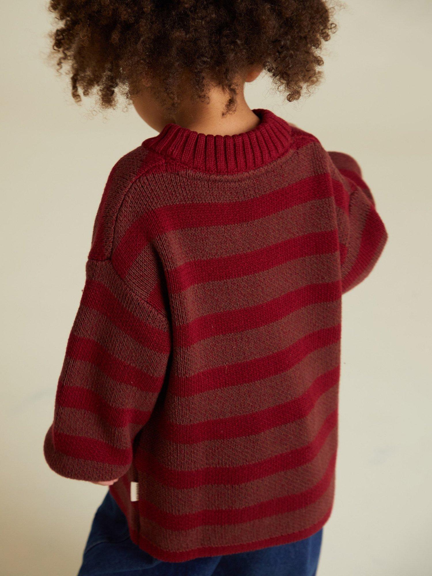 Product image 2 of 5, which shows Claude & Co Kids' Saturn Relaxed Sweater, Maroon, 2-3 years