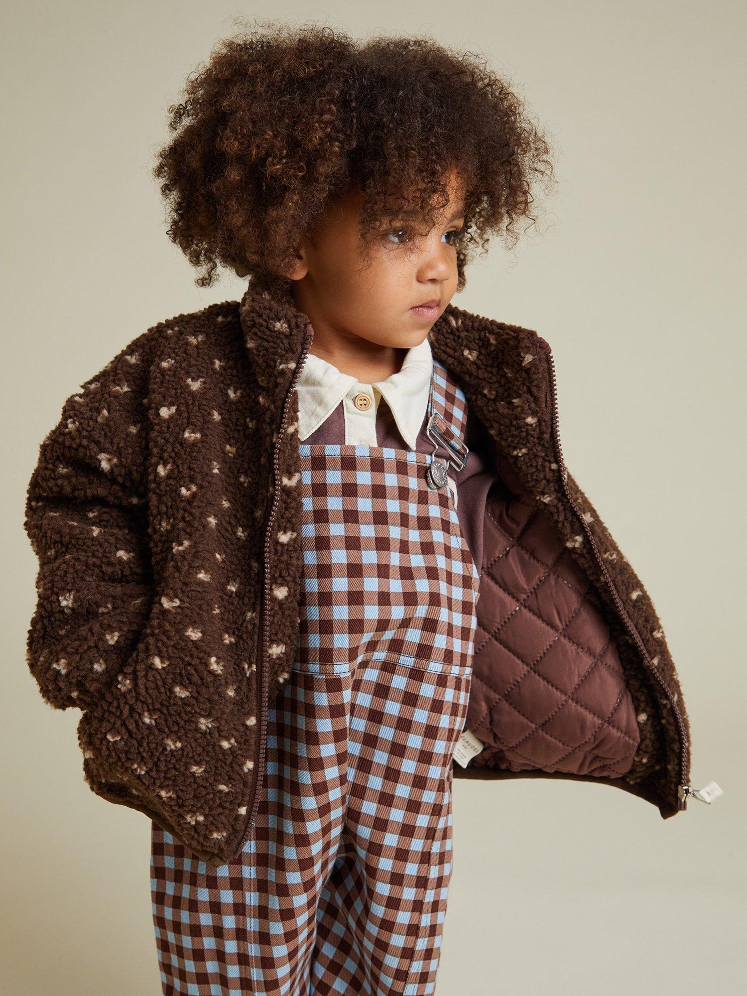 Product image 1 of 4, which shows Claude & Co Kids' Relaxed Borg Jacket, Chocolate, 4-5 years