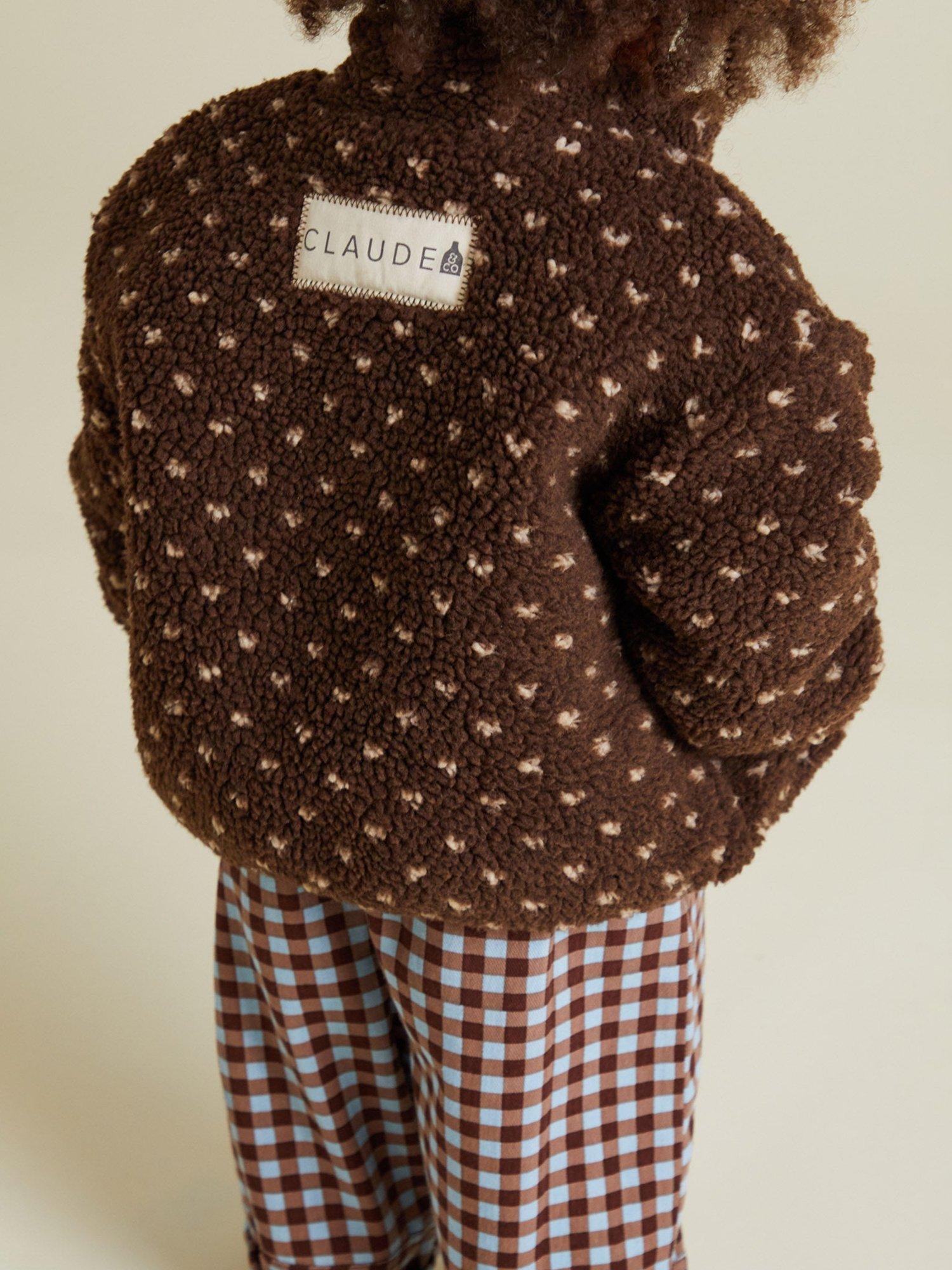 Product image 3 of 4, which shows Claude & Co Kids' Relaxed Borg Jacket, Chocolate, 4-5 years