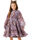 Angel & Rocket Kids' Balloon Sleeve Dress, Purple