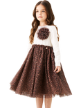 Angel & Rocket Kids' Corsage Mesh Dress, Natural