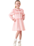 Angel & Rocket Kids' Frankie Stripe Shirt Dress, Pink