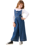 Angel & Rocket Kids' Denim Dungarees, Blue