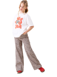 Angel & Rocket Kids' Heart Pocket Leopard Print Jeans, Brown