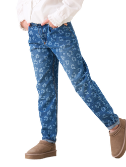 Angel & Rocket Kids' Leo Barrel Leg Jeans, Blue - view 2, Blue