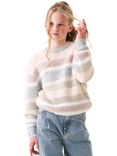 Angel & Rocket Kids' Stripe Jumper, Pink