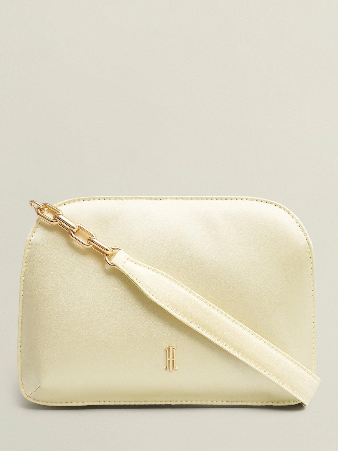 Product image 1 of 5, which shows Hobbs Milan Clutch Bag, Pale Yellow, One Size