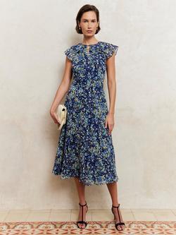 Hobbs Milan Clutch Bag - view 2, Pale Yellow