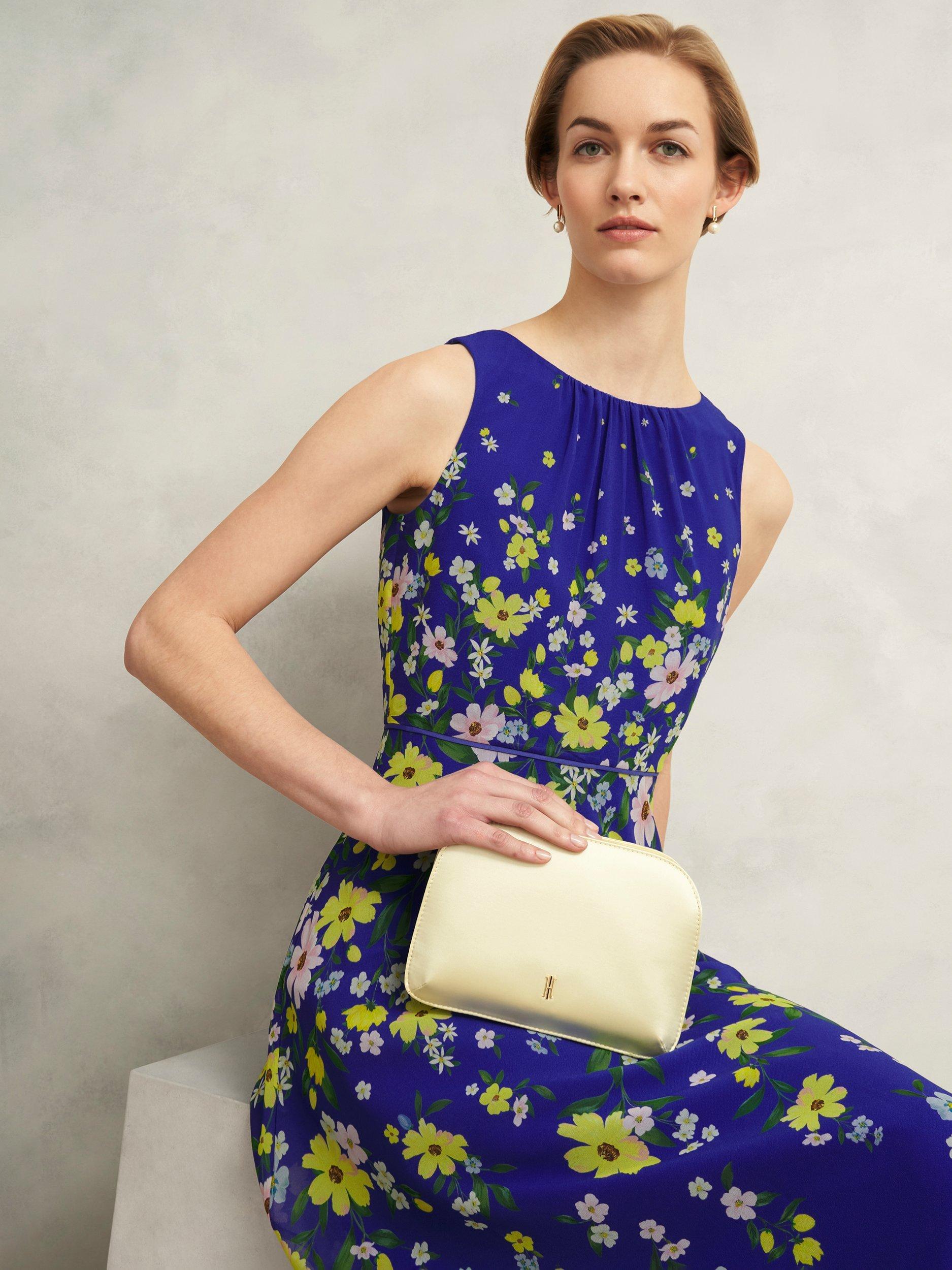 Product image 3 of 5, which shows Hobbs Milan Clutch Bag, Pale Yellow, One Size