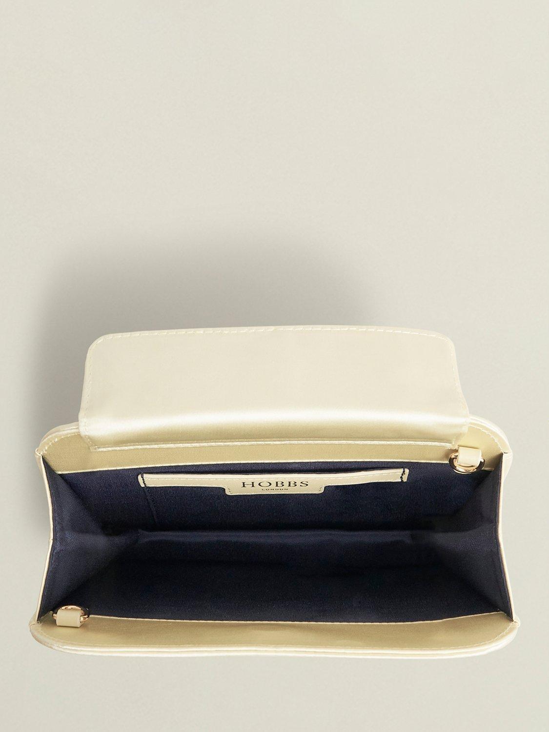 【Hobbs London】UK発 Milan サテン クラッチ バッグ ハンド 黒 日本入手困難品◇PRADA◇ QUILTING SILVER LOGO MINI CHAIN BAG