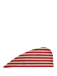 Piglet in Bed Pembroke Stripe Cotton Hair Wrap, Sandstone Red