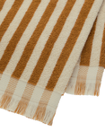 Piglet in Bed Pembroke Stripe Cotton Towels, Russet Yellow