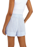 Accessorize Stripe Drawstring Shorts, Blue
